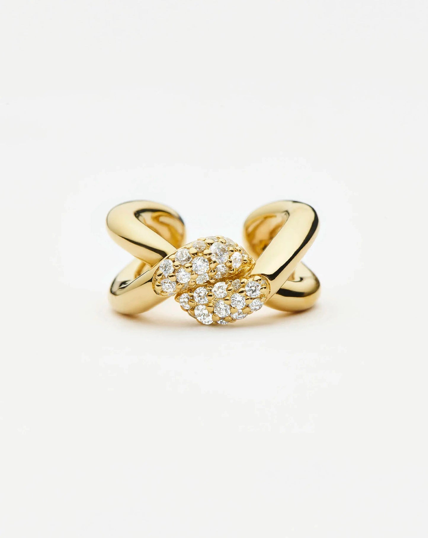 Molten Snow Ear Cuff | 18ct Gold Plated/Cubic Zirconia Earrings Missoma