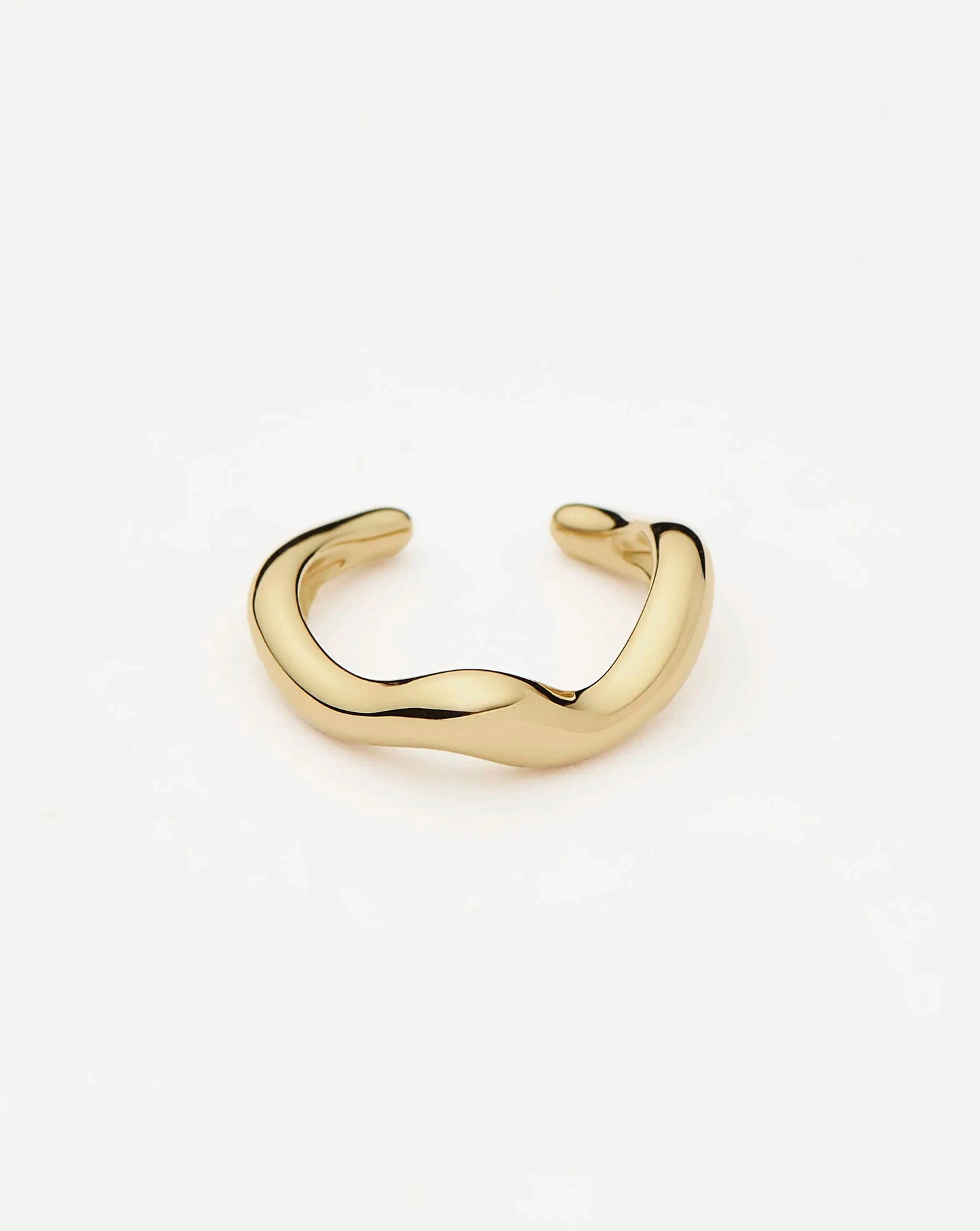 Molten Snow Fine Ear Cuff | 14ct Solid Gold Earrings Missoma