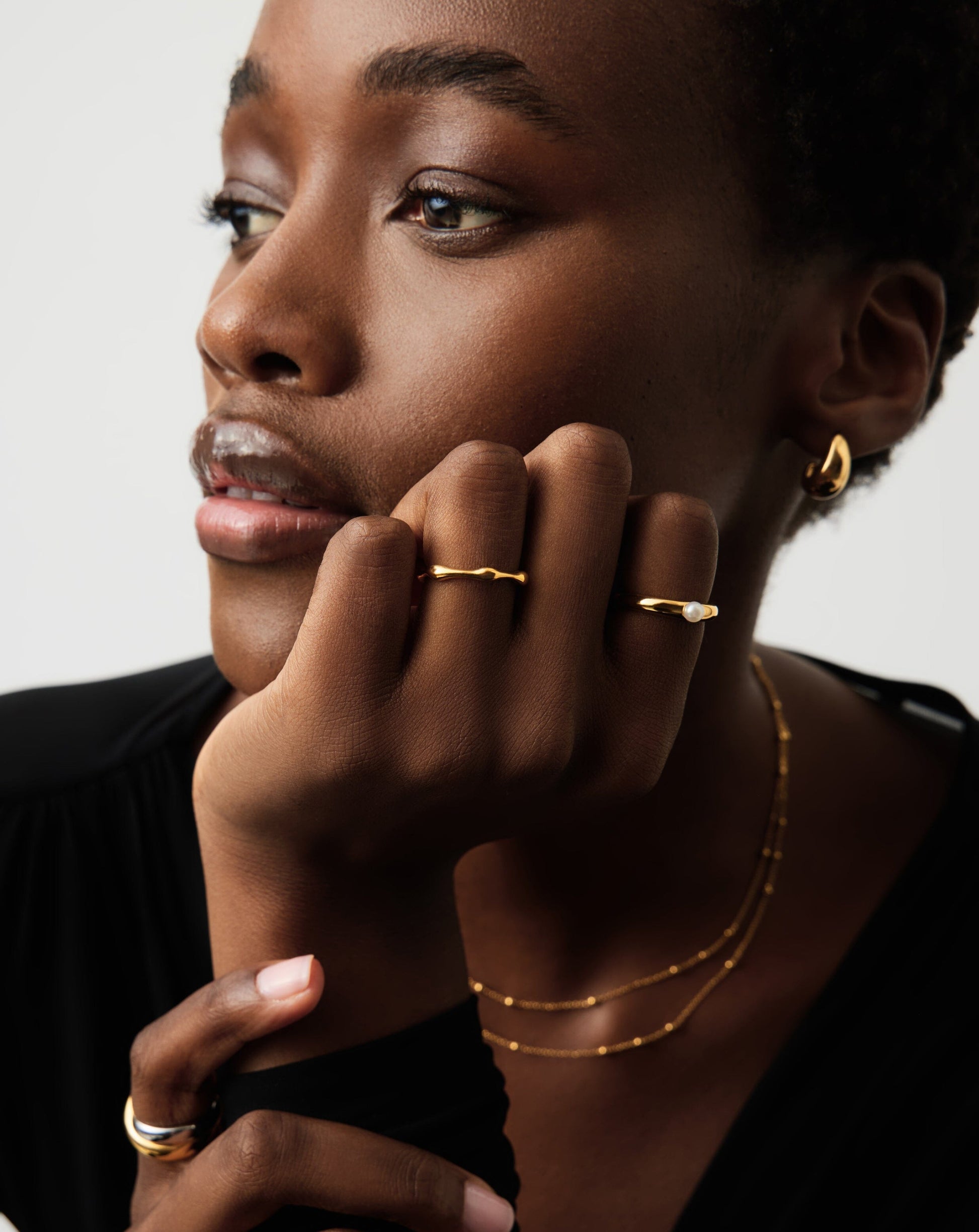 Molten Stacking Ring | 18ct Gold Vermeil Rings Missoma