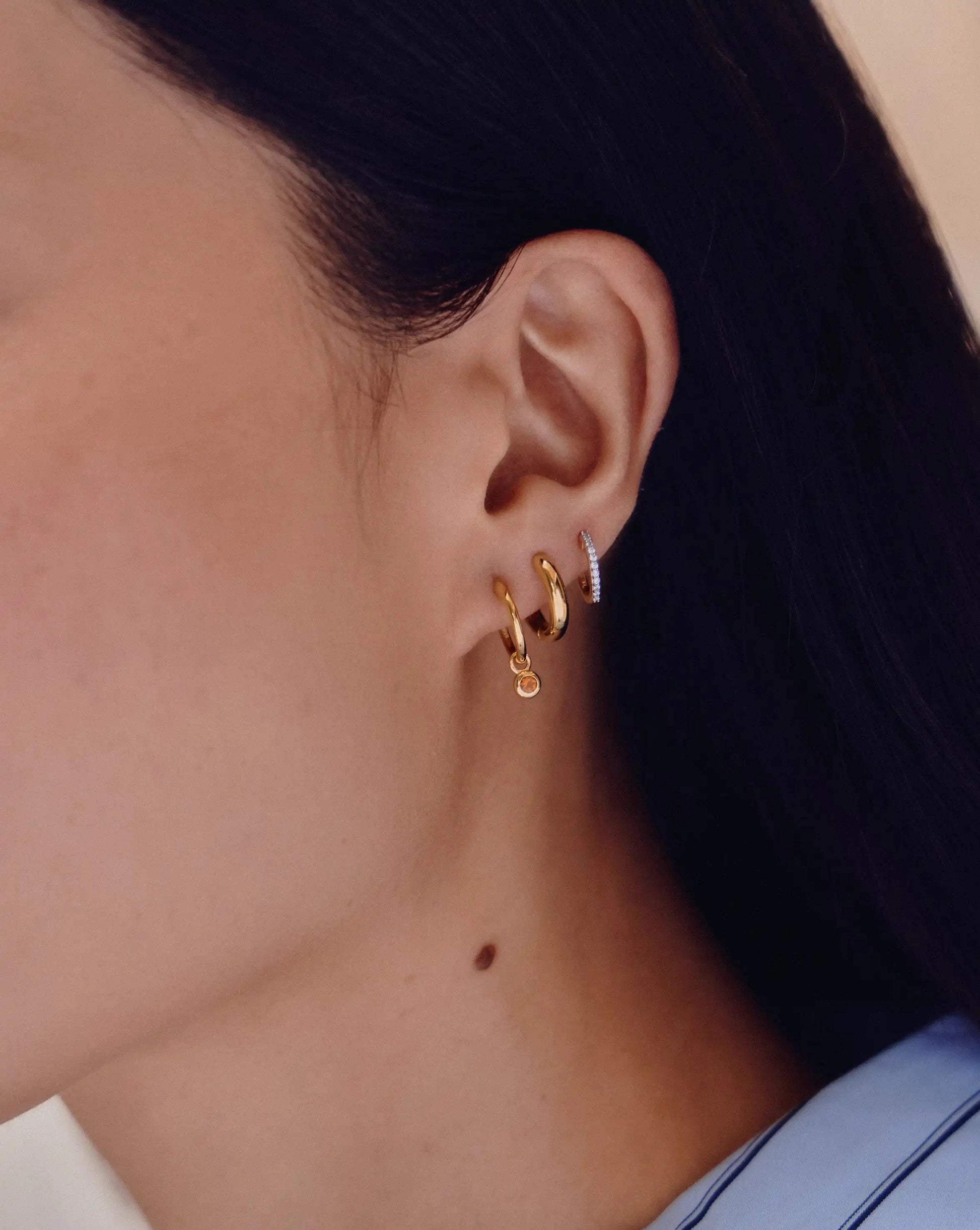 November Birthstone Necklace & Charm Earrings Set | 18ct Gold Vermeil/Citrine Necklaces Missoma