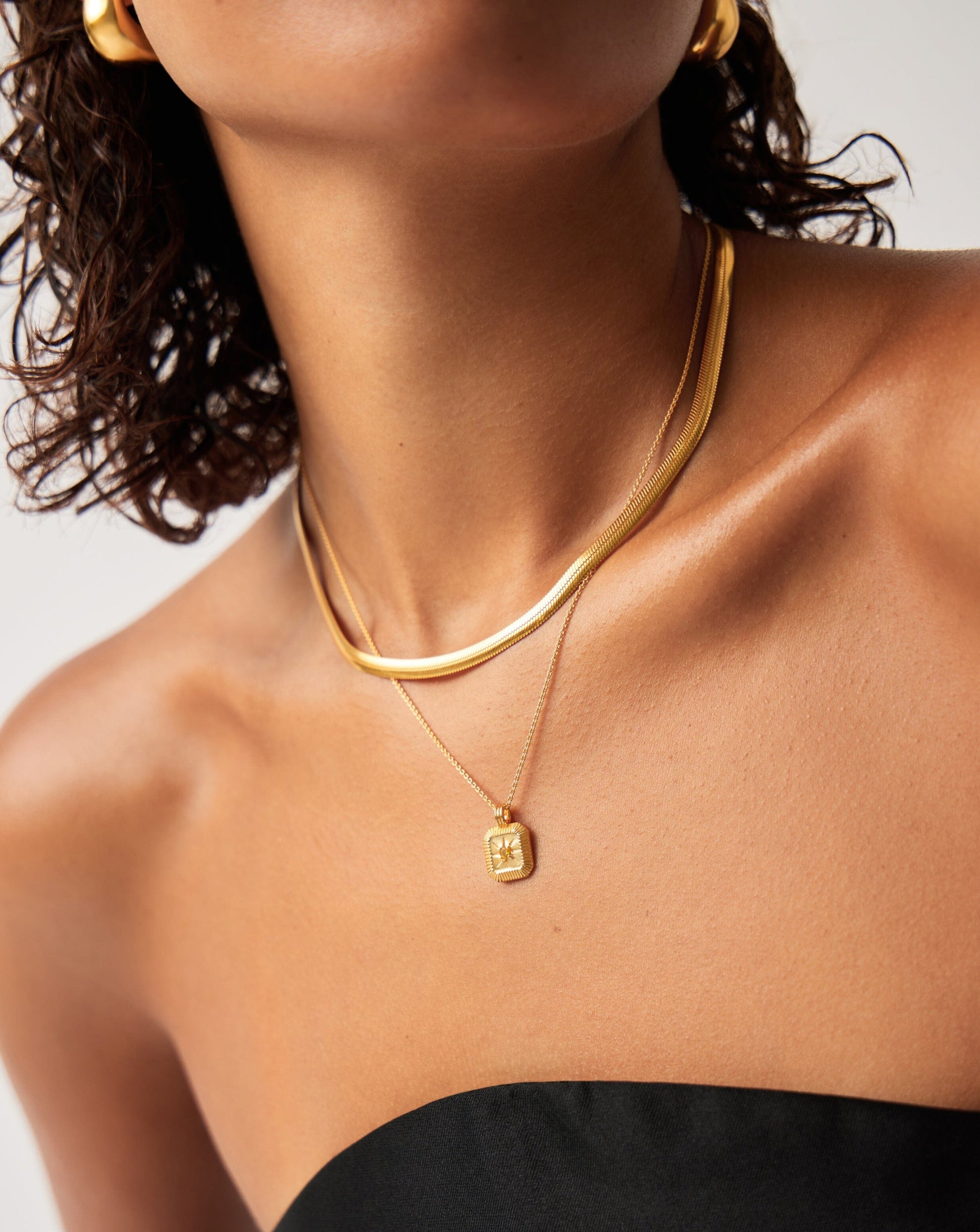 November Birthstone Pendant Necklace | 18ct Gold Vermeil/Citrine Necklaces Missoma