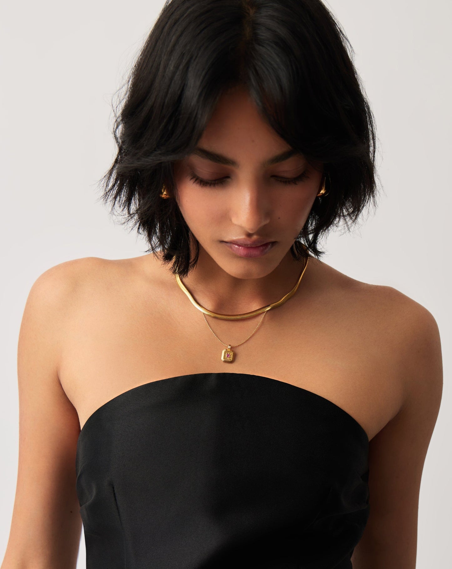 October Birthstone Pendant Necklace | 18ct Gold Vermeil/Pink Tourmaline Necklaces Missoma