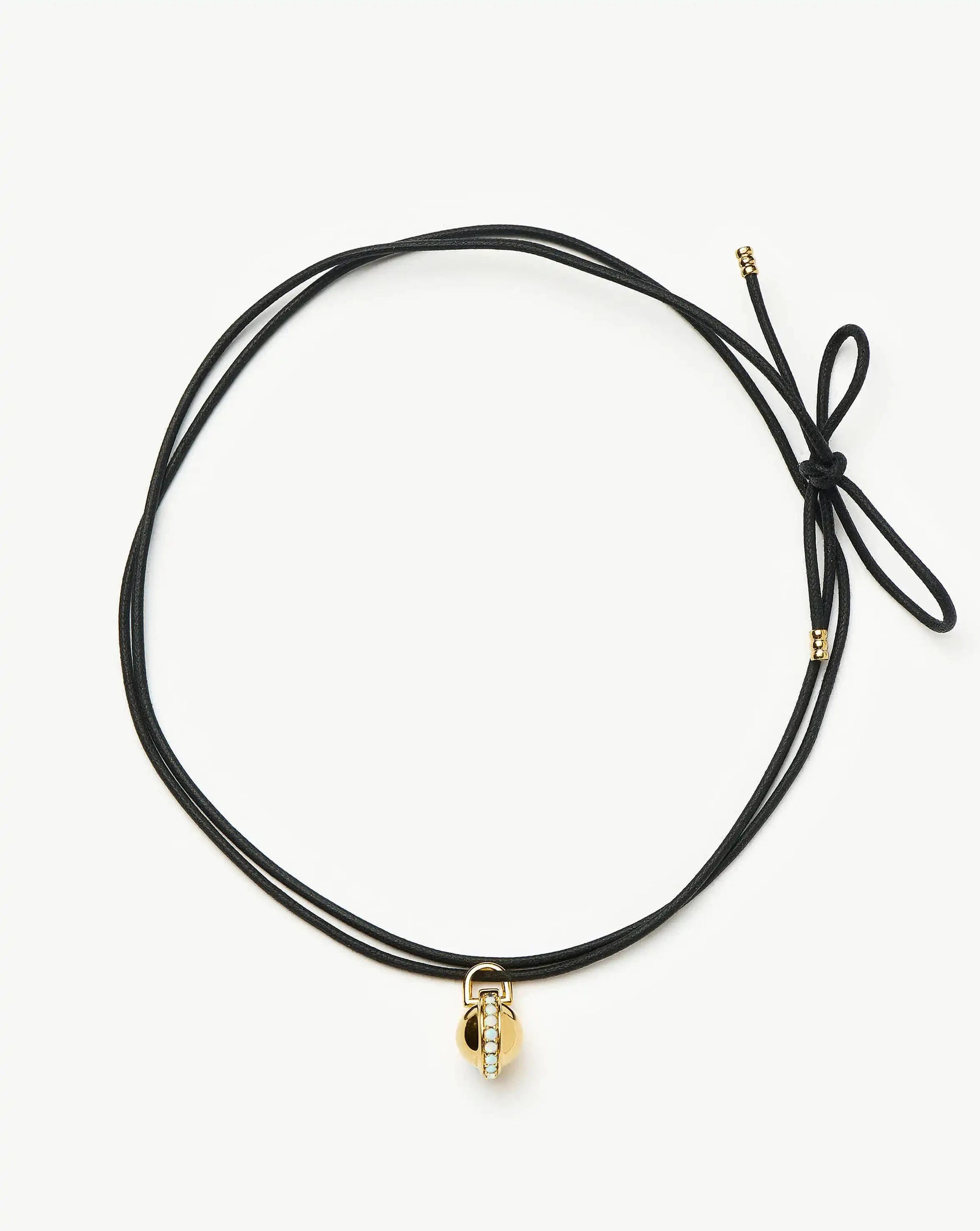 Opalite Pendant Cord Necklace | 18ct Gold Plated Necklaces Missoma