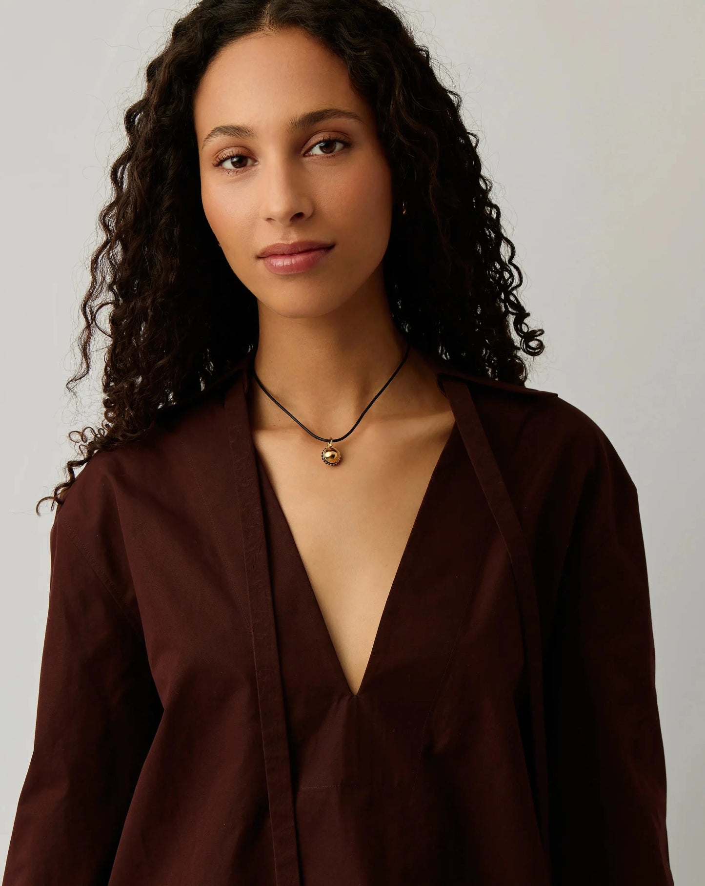 Orb Gemstone Pendant Cord Necklace | 18ct Gold Plated / Black Spinel Necklaces Missoma