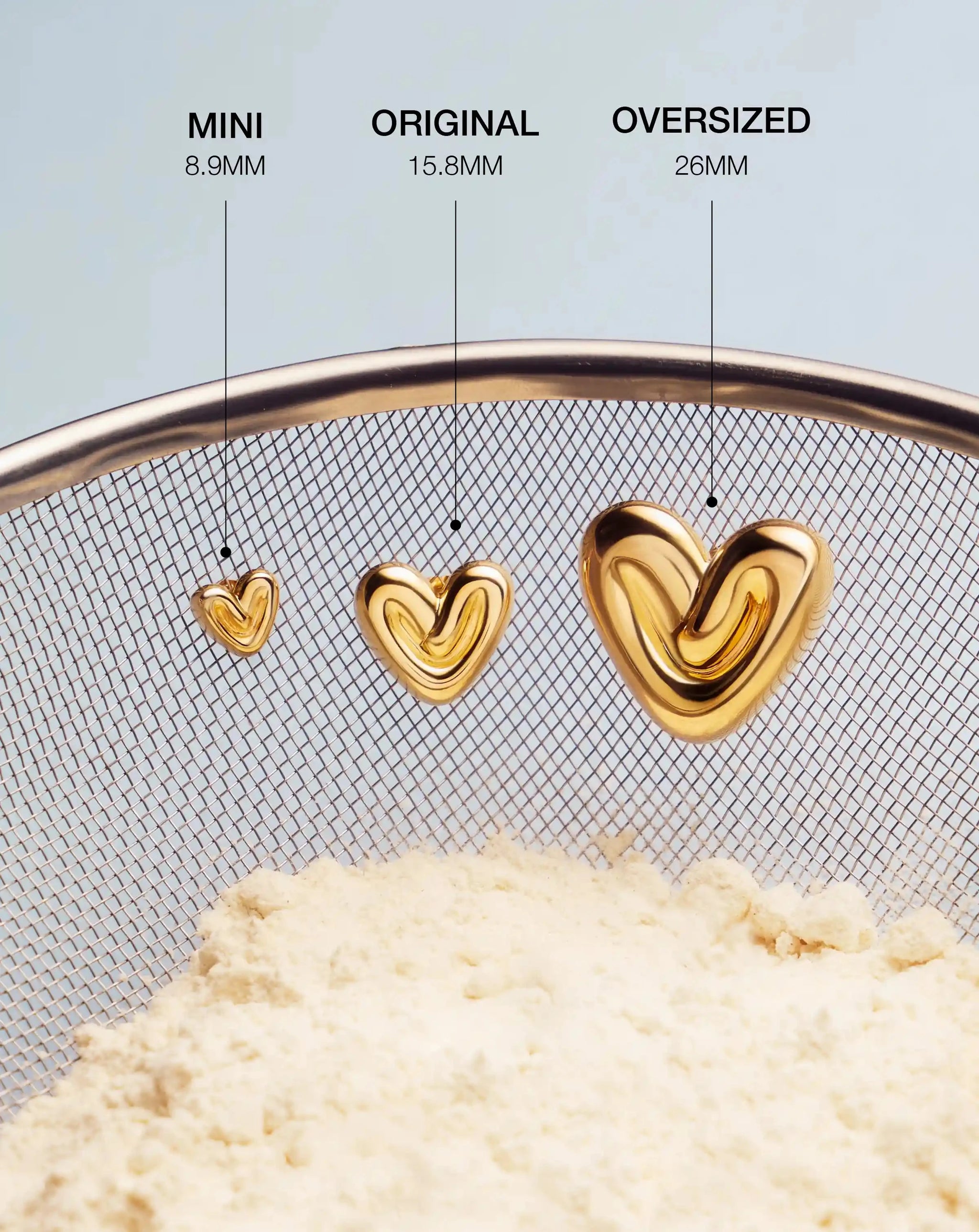 Puffy Heart Mini Stud Earrings | 18ct Gold Vermeil Earrings Missoma