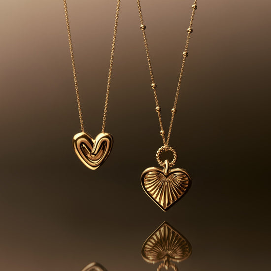 Puffy Heart Pendant Necklace | 18ct Gold Plated Necklaces Missoma