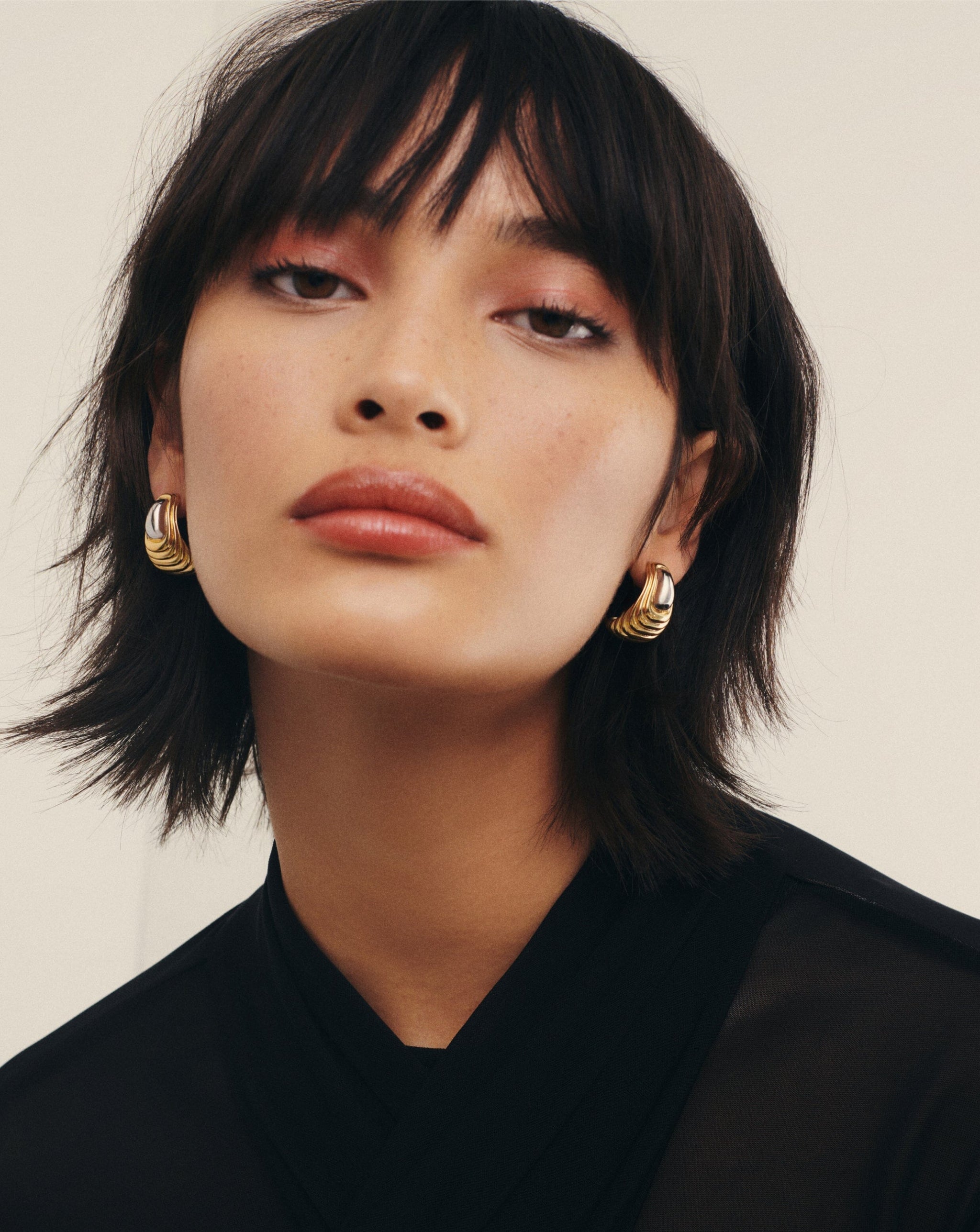 Ridge Oversized Stud Earrings Earrings Missoma