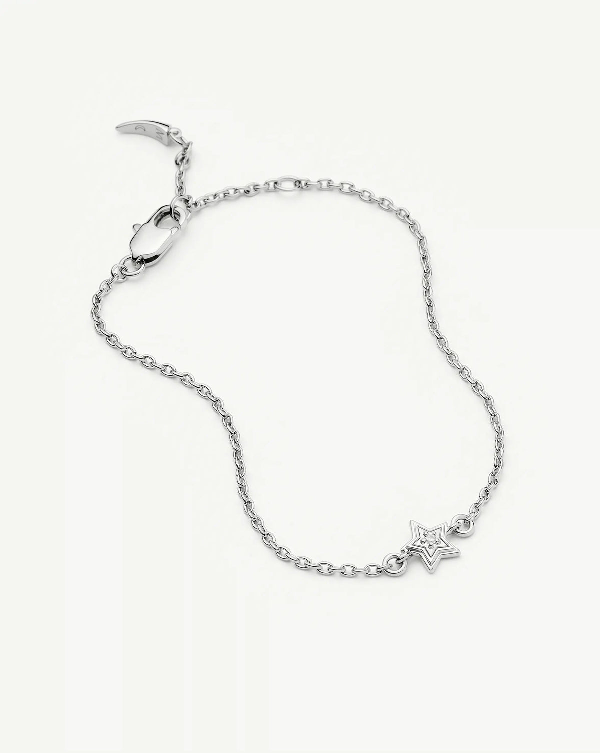 Ridge Star Chain Bracelet | Silver Plated/Cubic Zirconia Bracelets Missoma