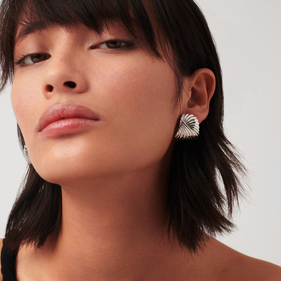 Ripple Oversized Stud Earrings Earrings Missoma