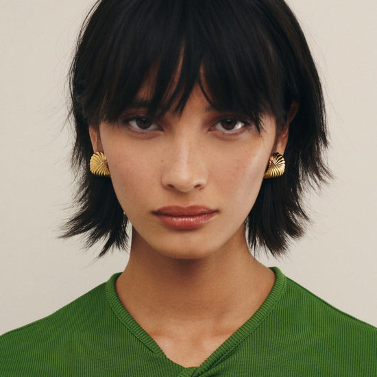 Ripple Oversized Stud Earrings Earrings Missoma