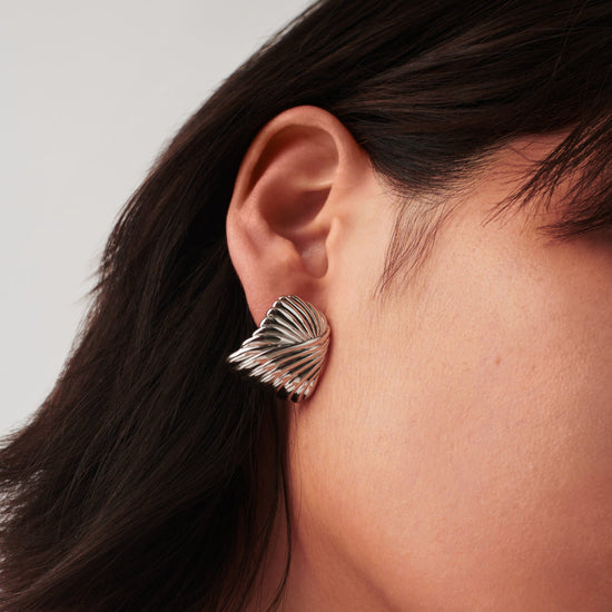 Ripple Oversized Stud Earrings Earrings Missoma