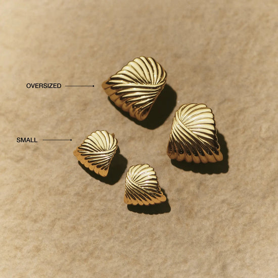 Ripple Oversized Stud Earrings Earrings Missoma