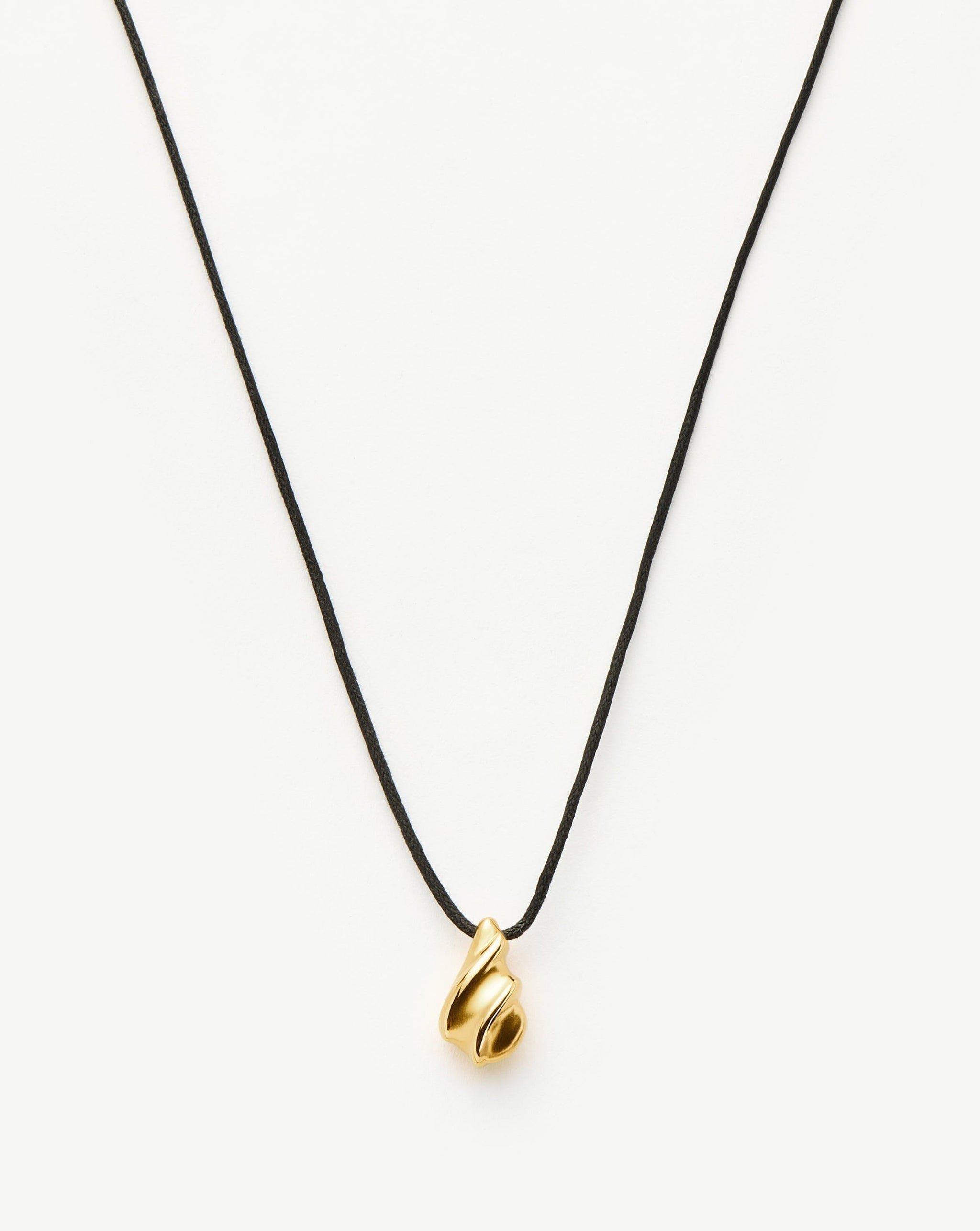 Savi Ridge Droplet Pendant Cord Necklace | 18ct Gold Plated Necklaces Missoma