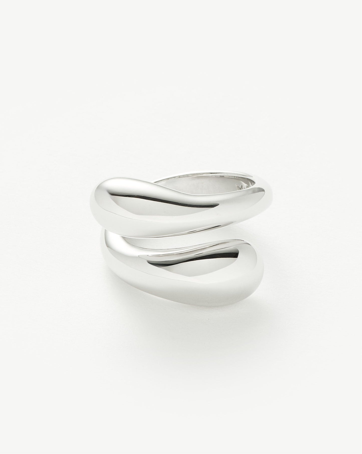 Savi Sculptural Crossover Ring | Sterling Silver Rings Missoma