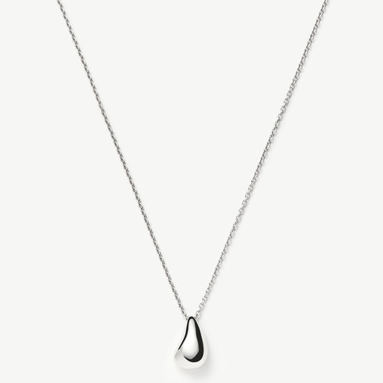 Savi Sculptural Droplet Pendant Necklace | Sterling Silver Necklaces Missoma