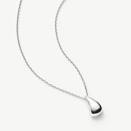 Savi Sculptural Droplet Pendant Necklace | Sterling Silver Necklaces Missoma