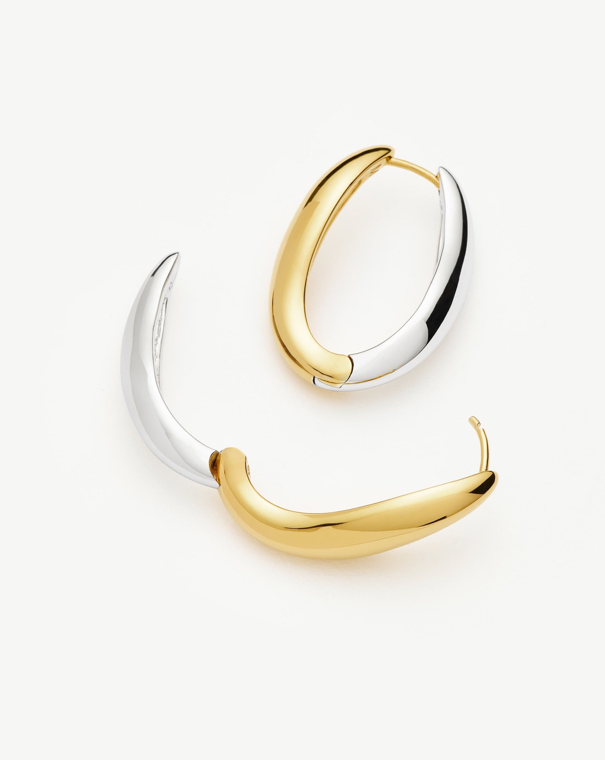 Savi Signature Large Hoop Earrings | Mix Metal Earrings Missoma