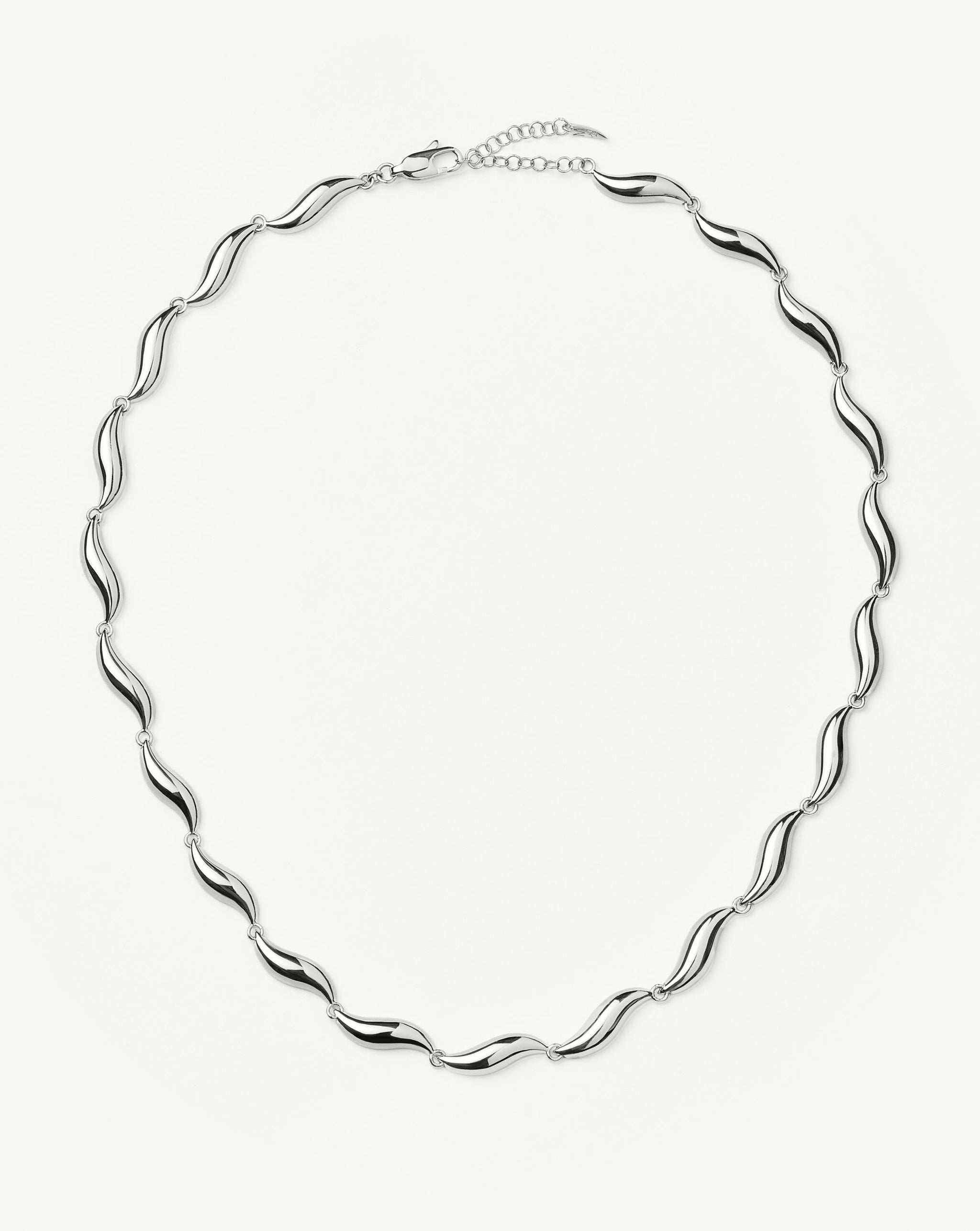 Savi Signature Link Chain Necklace | Silver Plated Necklaces Missoma