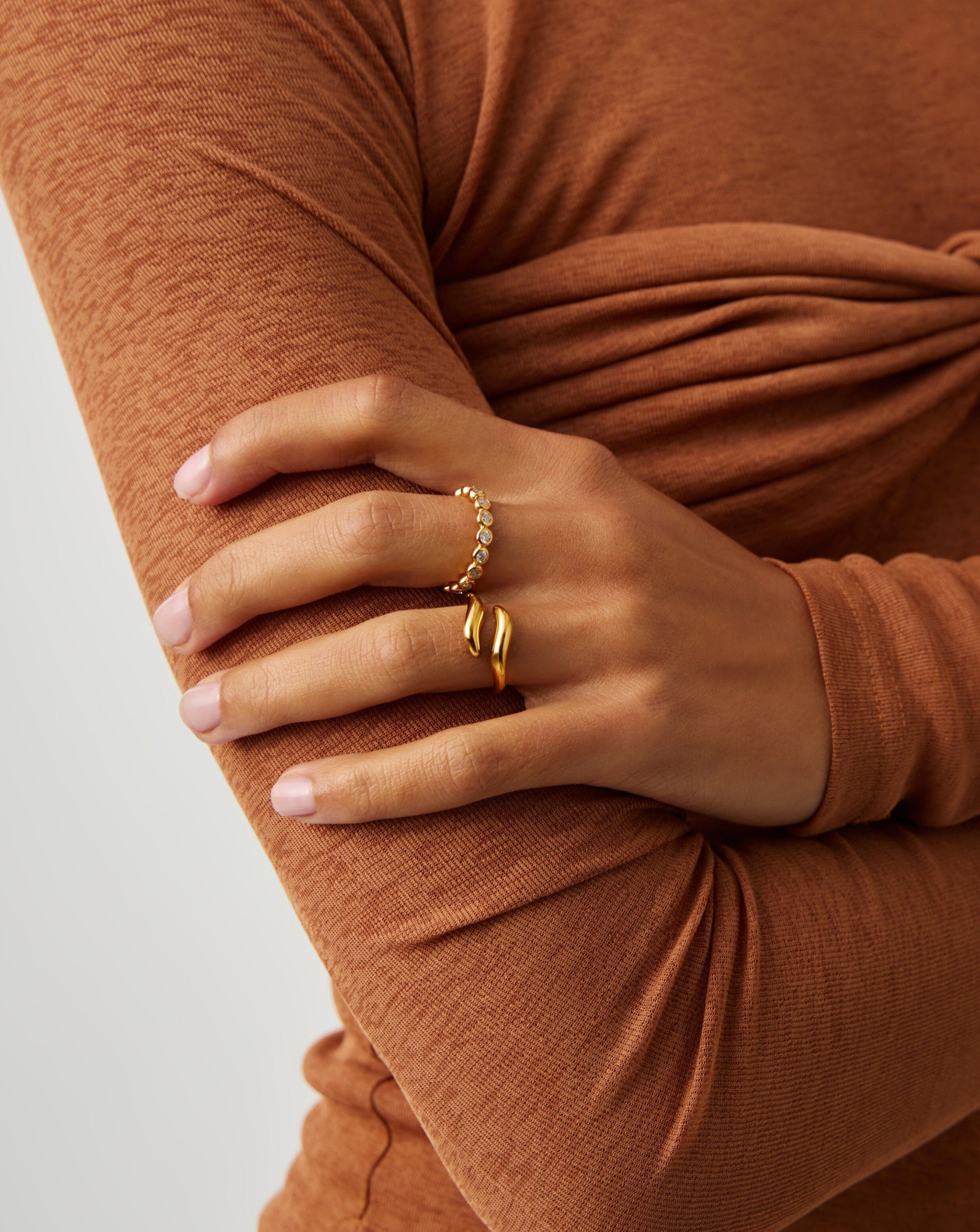 Savi Signature Open Ring | 18ct Gold Vermeil Rings Missoma