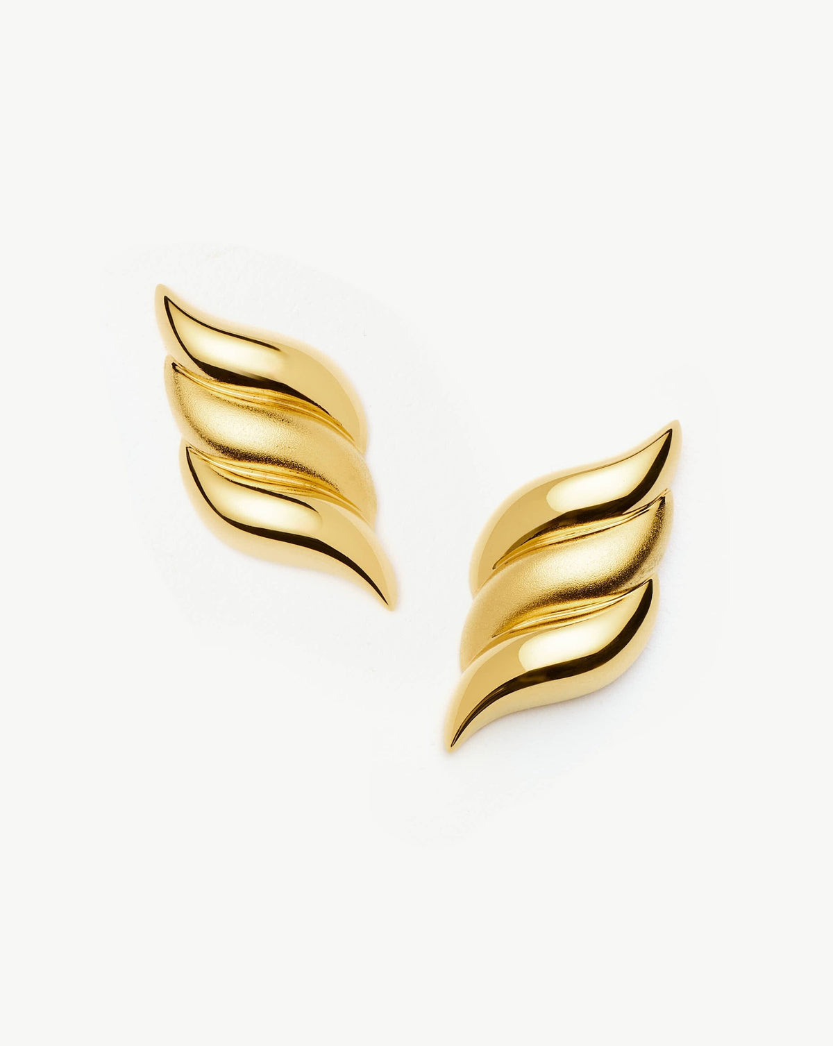 Savi Signature Oversized Stud Earrings | 18ct Gold Plated Earrings Missoma