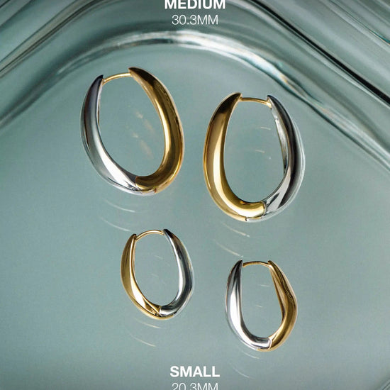 Savi Signature Small Hoop Earrings | Mix Metal Earrings Missoma