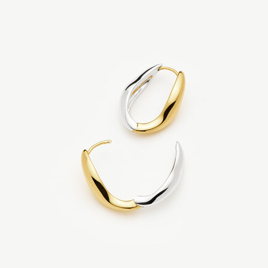 Savi Signature Small Hoop Earrings | Mix Metal Earrings Missoma