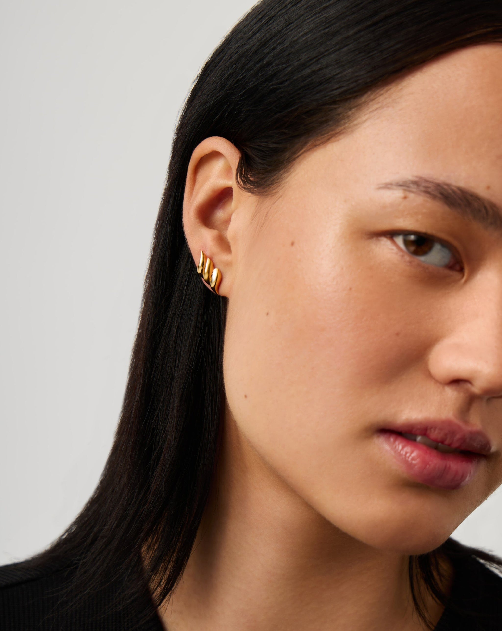 Savi Signature Stud Earrings | 18ct Gold Plated Earrings Missoma