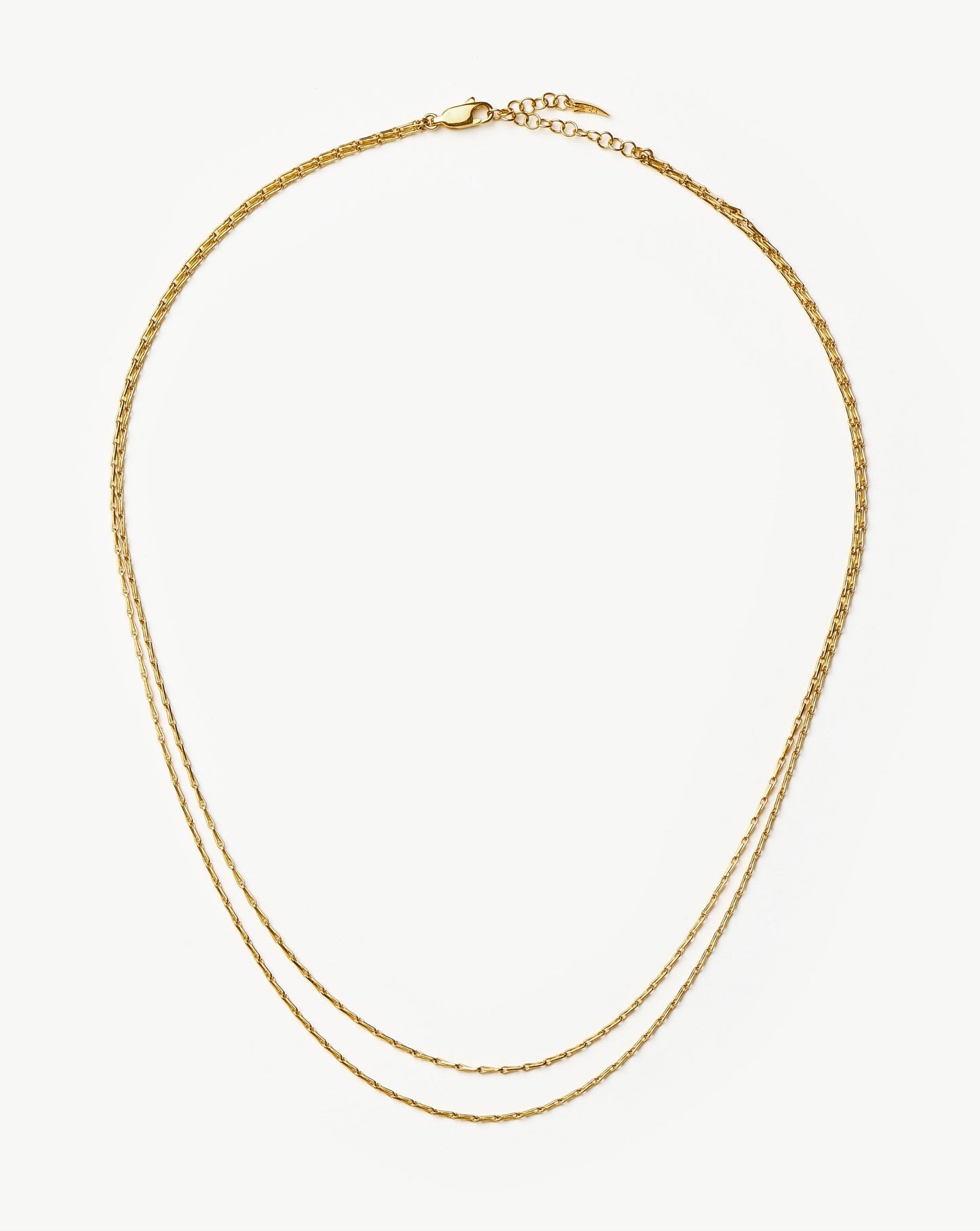 Savi Twisted Double Chain Necklace | 18ct Gold Plated Necklaces Missoma
