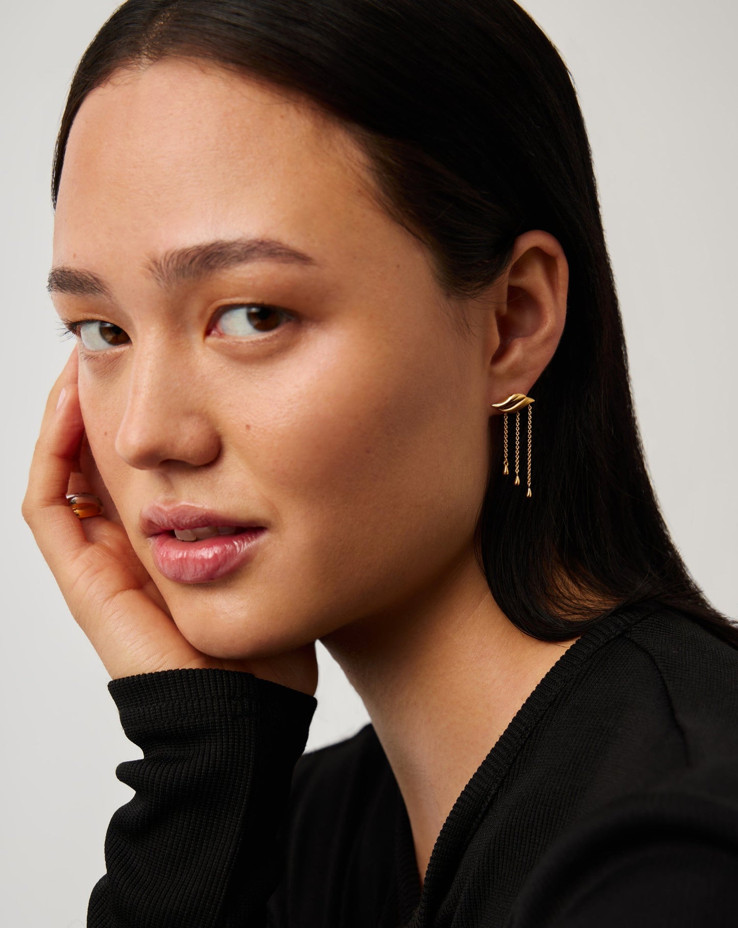 Savi Waterfall Drop Earrings | 18ct Gold Vermeil Earrings Missoma