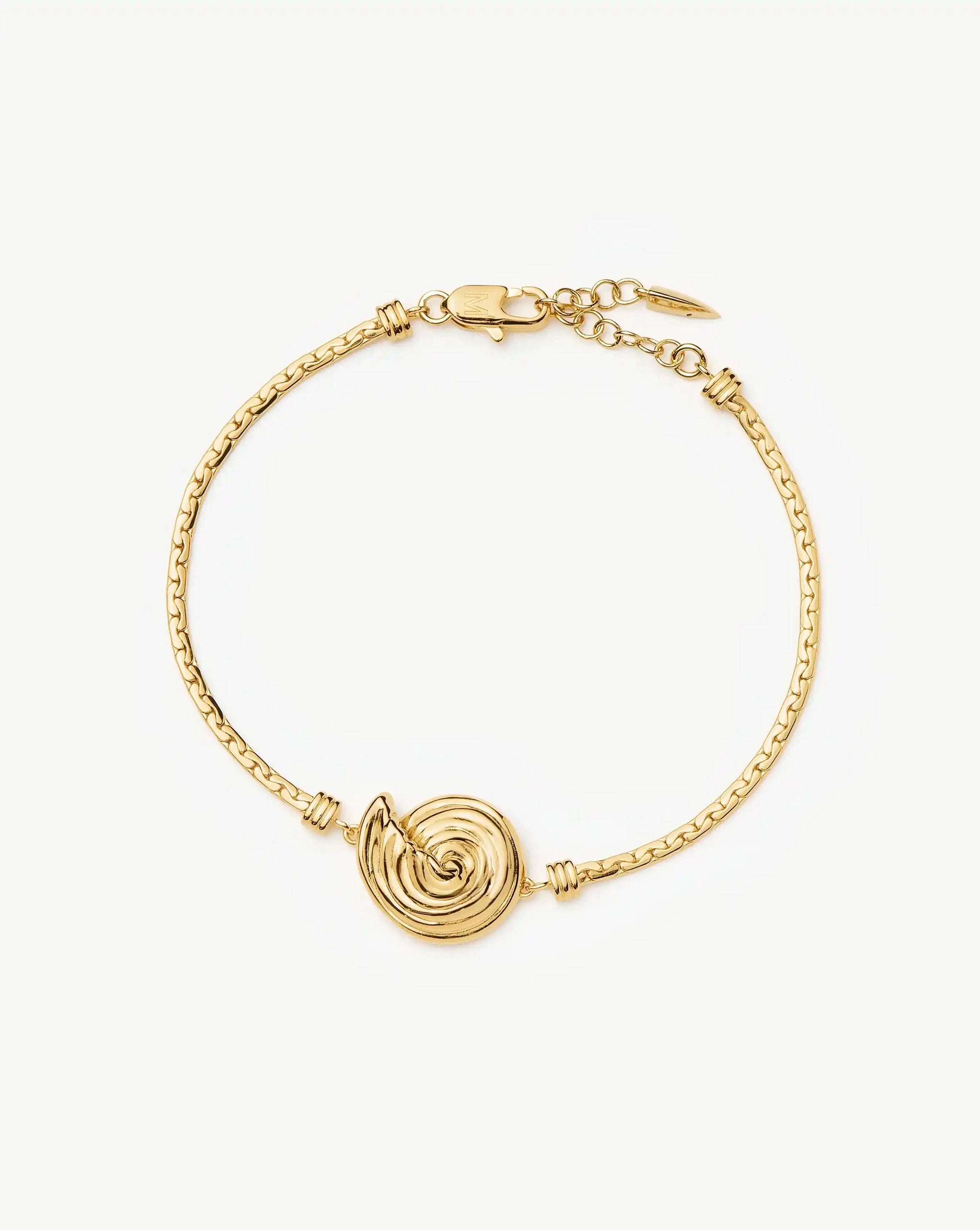 Spiral Cobra Chain Bracelet | 18ct Gold Plated Bracelets Missoma