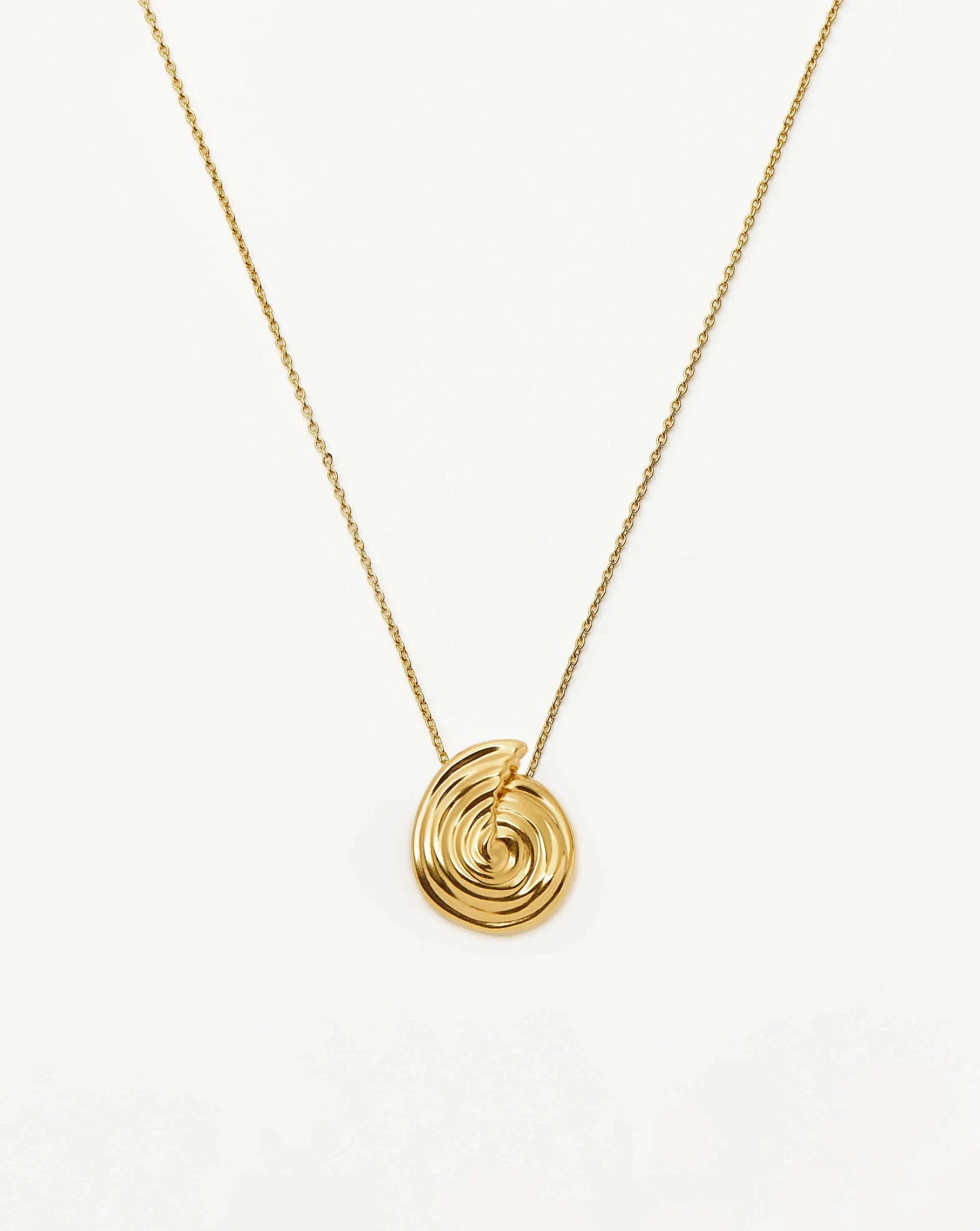Spiral Large Pendant Necklace | 18ct Gold Plated Necklaces Missoma