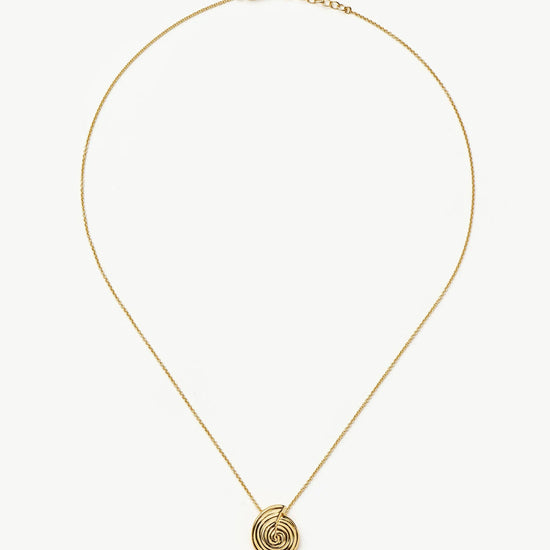 Spiral Mini Pendant Necklace | 18ct Gold Plated Necklaces Missoma