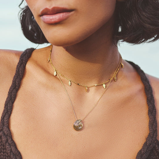 Spiral Mini Pendant Necklace | 18ct Gold Plated Necklaces Missoma