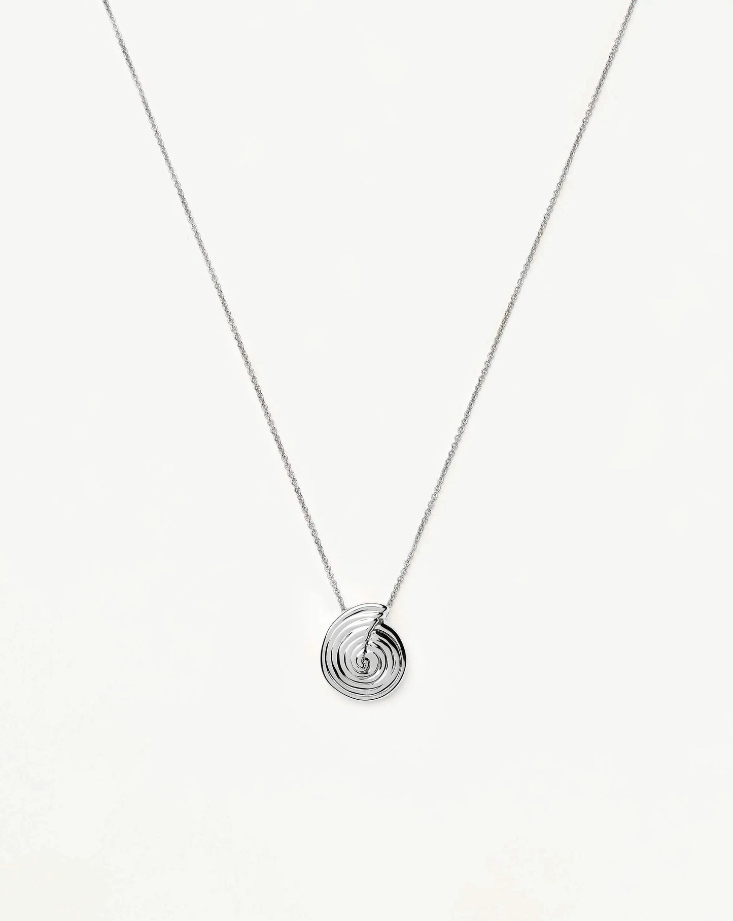 Spiral Mini Pendant Necklace | Silver Plated Necklaces Missoma