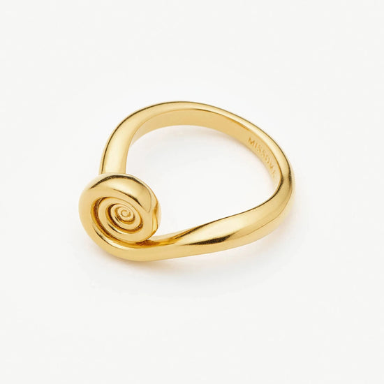 Spiral Stacking Ring | 18ct Gold Plated Rings Missoma