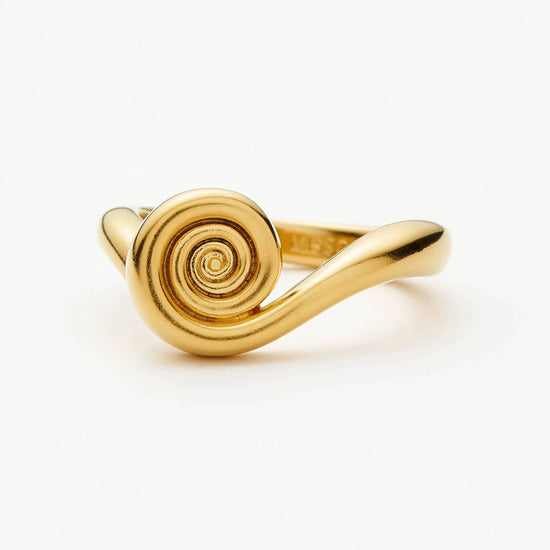 Spiral Stacking Ring | 18ct Gold Plated Rings Missoma