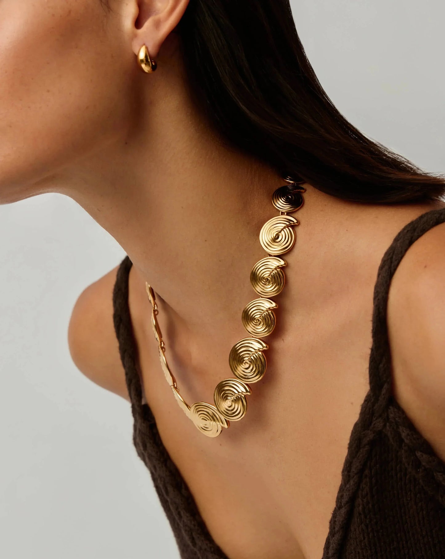 Spiral Statement Chain Necklace | 18ct Gold Plated Necklaces Missoma