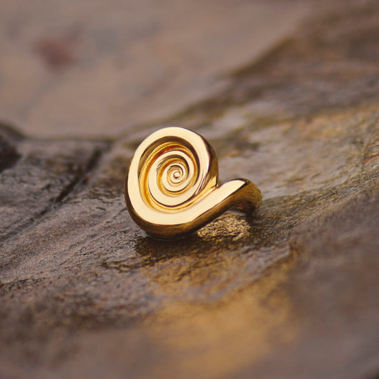 Spiral Statement Ring | 18ct Gold Plated Rings Missoma