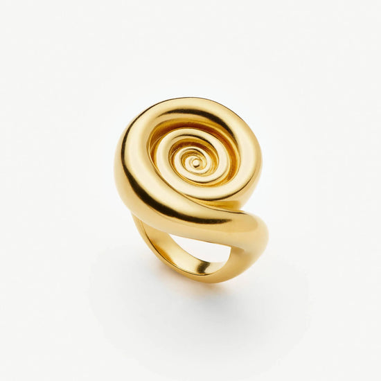 Spiral Statement Ring | 18ct Gold Plated Rings Missoma