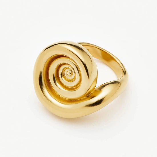 Spiral Statement Ring | 18ct Gold Plated Rings Missoma