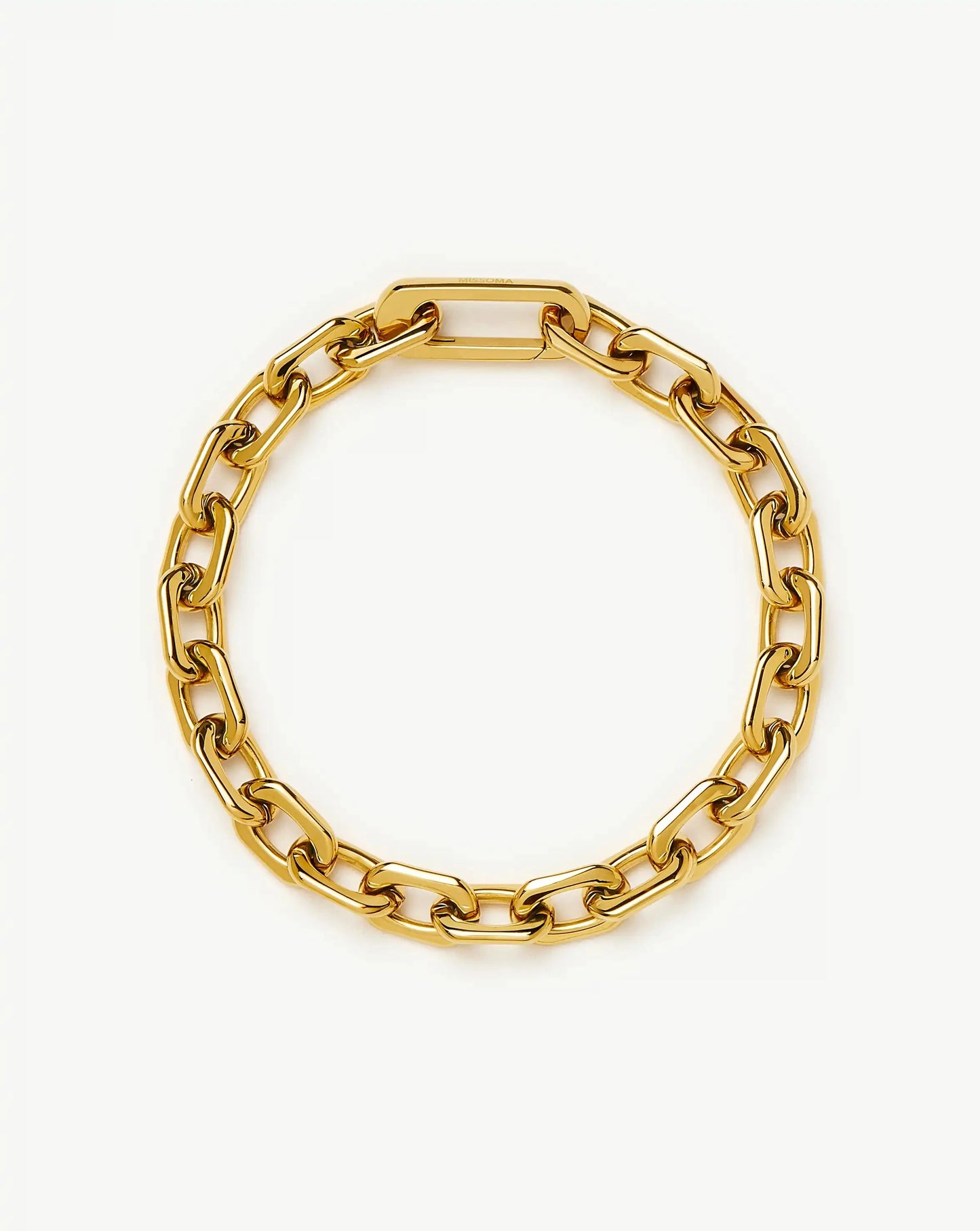 Square Paperclip Chain Bracelet | 18ct Gold Plated Bracelets Missoma