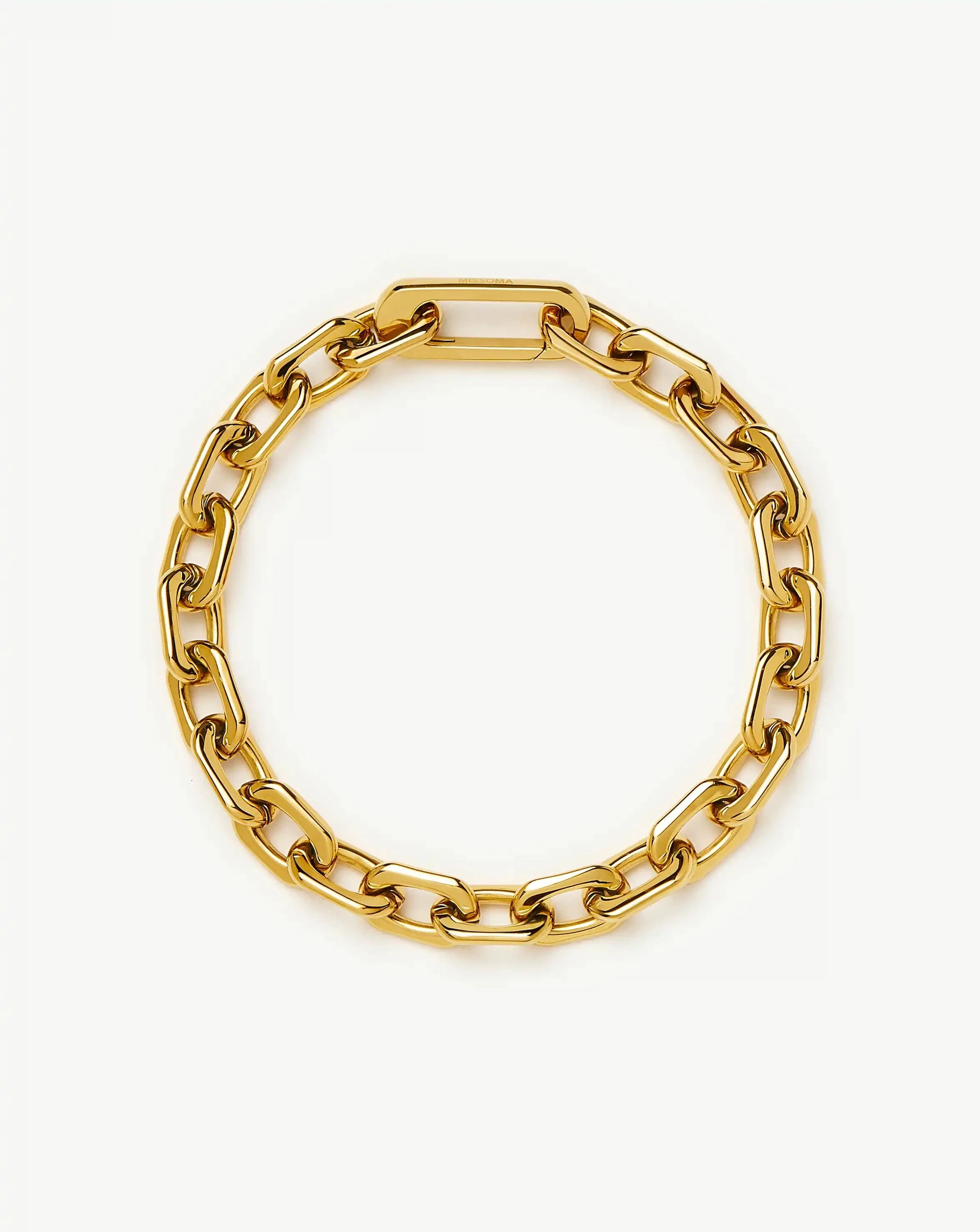 Square Paperclip Chain Bracelet | 18ct Gold Plated Bracelets Missoma