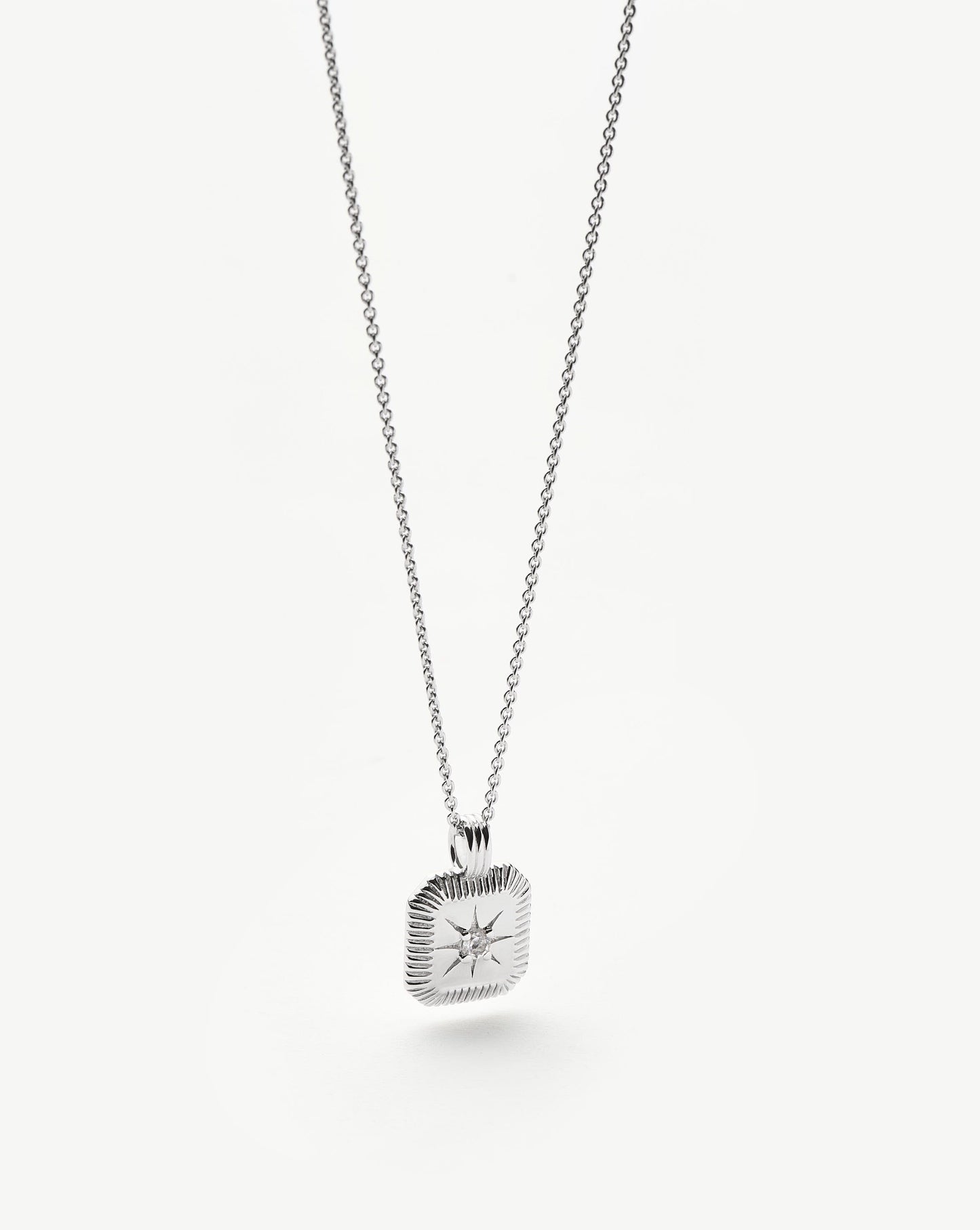 Star Ridge Birthstone Pendant Necklace - Crystal/April Necklaces Missoma