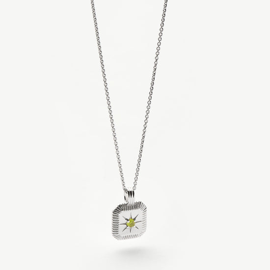 Star Ridge Birthstone Pendant Necklace - Peridot/August Necklaces Missoma