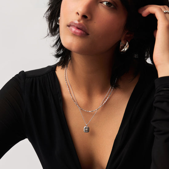 Star Ridge Birthstone Pendant Necklace - Rainbow Moonstone/June Necklaces Missoma