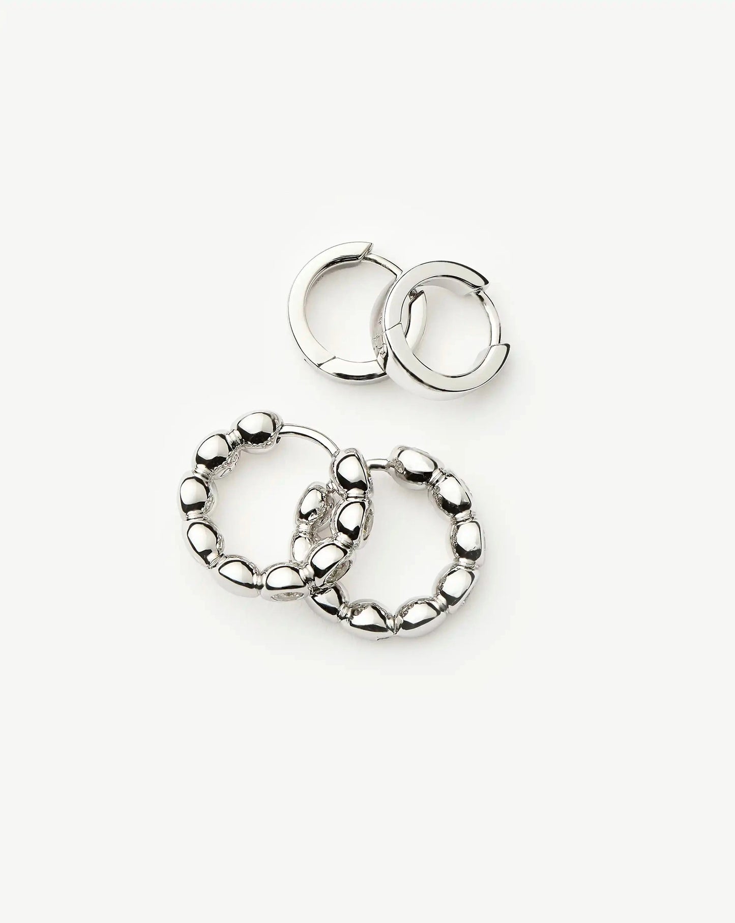 Tennis & Chubby Hoop Earring Set | Sterling Silver Earrings Missoma