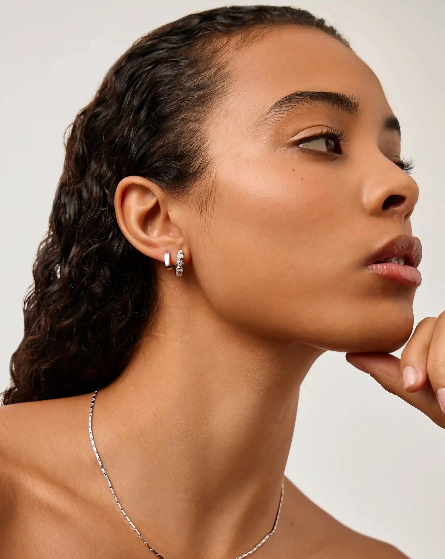 Tennis & Chubby Hoop Earring Set | Sterling Silver Layering Sets Missoma