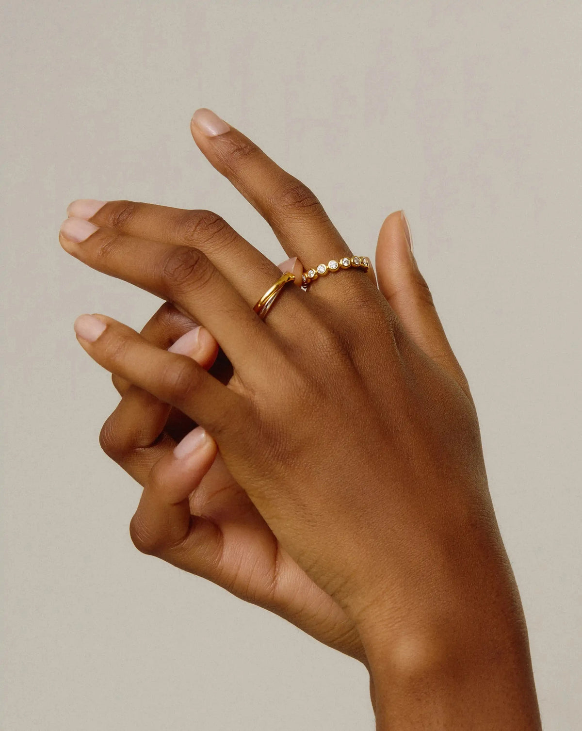 Tennis Eternity Stacking Ring | 18ct Gold Vermeil/Cubic Zirconia Rings Missoma