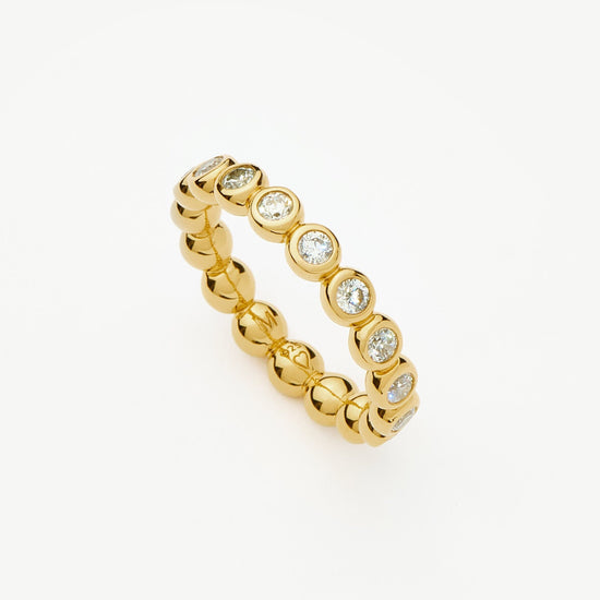 Tennis Eternity Stacking Ring | 18ct Gold Vermeil/Cubic Zirconia Rings Missoma