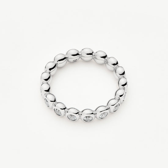 Tennis Eternity Stacking Ring | Sterling Silver/Cubic Zirconia Rings Missoma
